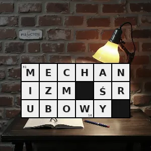 Hasło krzyżówkowe rodzaj mechanizmu który służy do zamiany ruchu obrotowego na postępowy - mechanizm śrubowy – rozwiązanie, synonimy, podpowiedzi i definicje krzyżówkowe